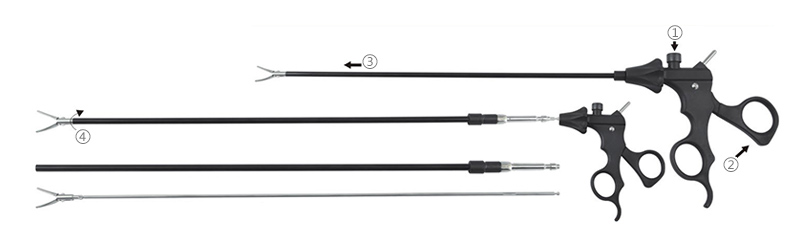 Forceps disassembling instruction